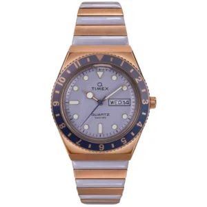 Timex Q 36mm Rose Gold Purple SS