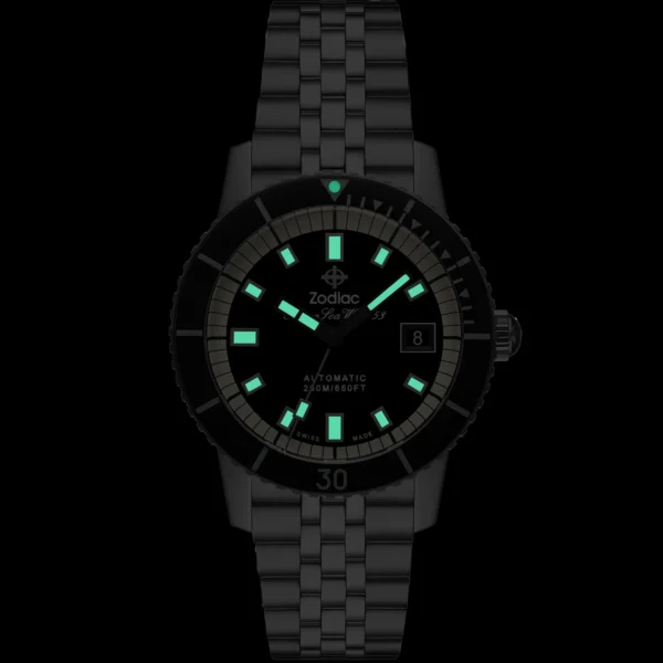 Zodiac ZO9286 Super Sea Wolf Automatic Black SS - Image 2