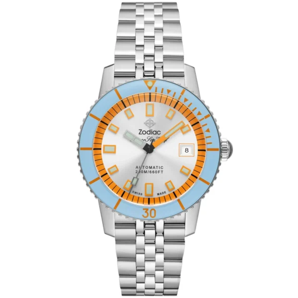 Zodiac ZO9304 Super Sea Wolf Compression Automatic Pastel Blue