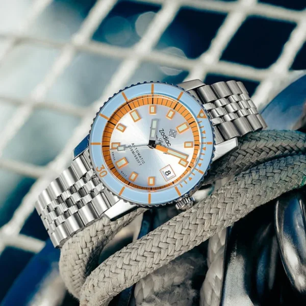 Zodiac ZO9304 Super Sea Wolf Compression Automatic Pastel Blue - Image 2
