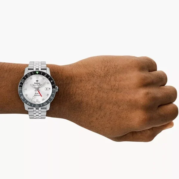 Zodiac ZO9415 Super Sea Wolf GMT Automatic Silver SS - Image 2